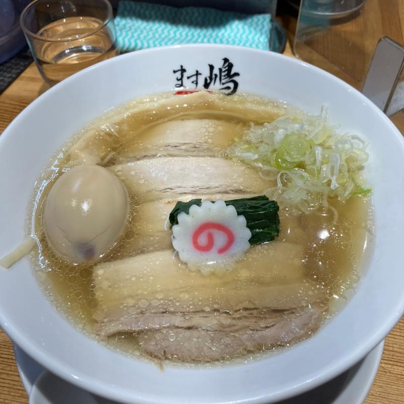 チャーシュー麺+煮卵(ます嶋)