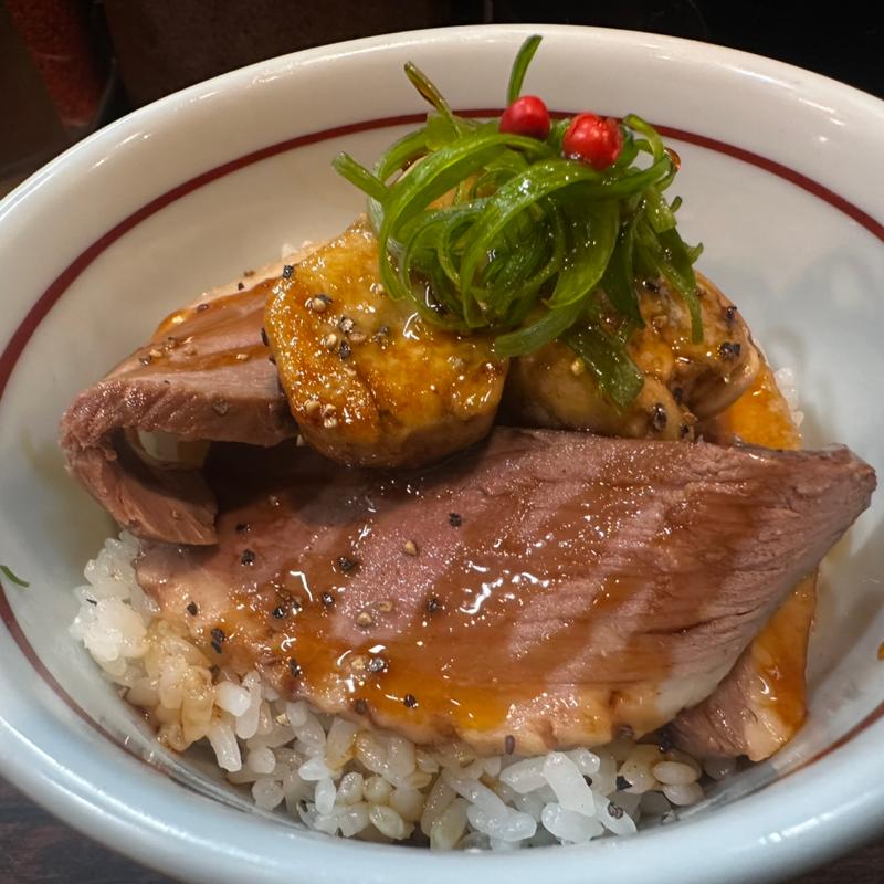 鴨ロースとフォアグラご飯(らー麺 あけどや )