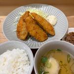 アジフライ定食（アジ3枚）(三陽食堂 東京駅ヤエチカ店)