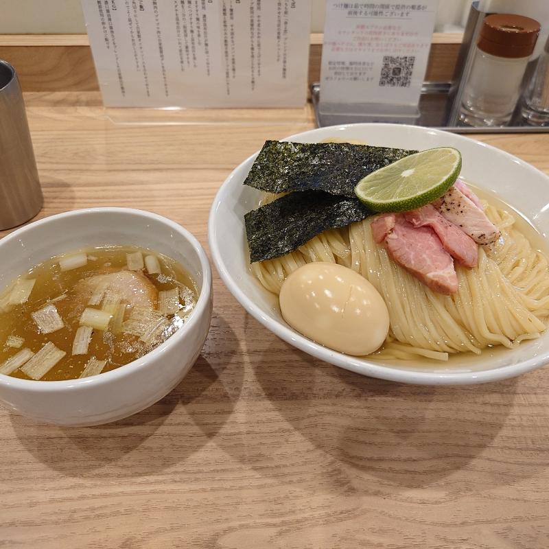特製昆布水つけ麺 塩(麺処 にし尾)