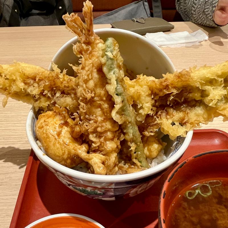 穴子天丼(天麩羅えびのや ウィング上大岡店)