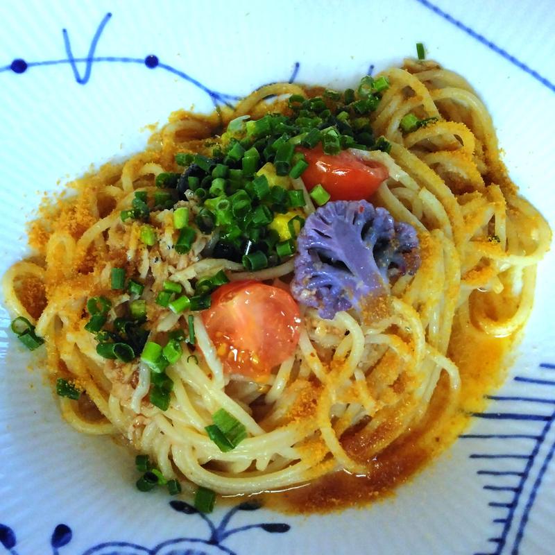 からすみ・旬彩・釜揚げしらすのアーリオオーリオ(katy pasta fresca cucina)