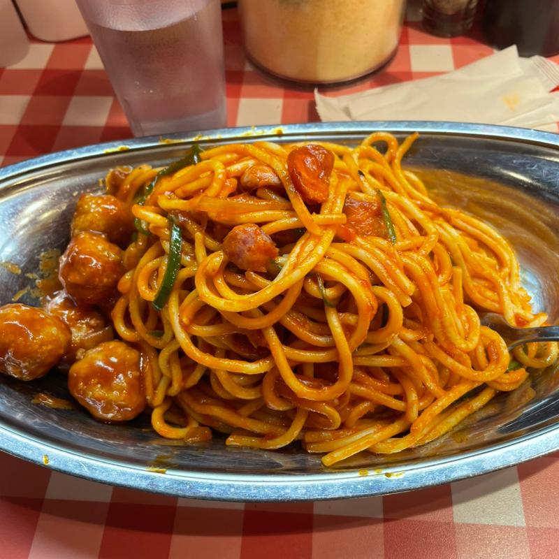 ナポリタン(スパゲッティーのパンチョ 池袋東口店)
