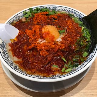 熟成醤油辛肉そば【12辛】(丸源ラーメン)