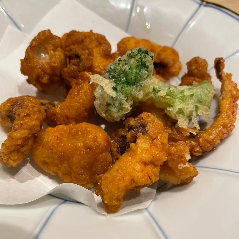 タコの唐揚げ(山水草木)