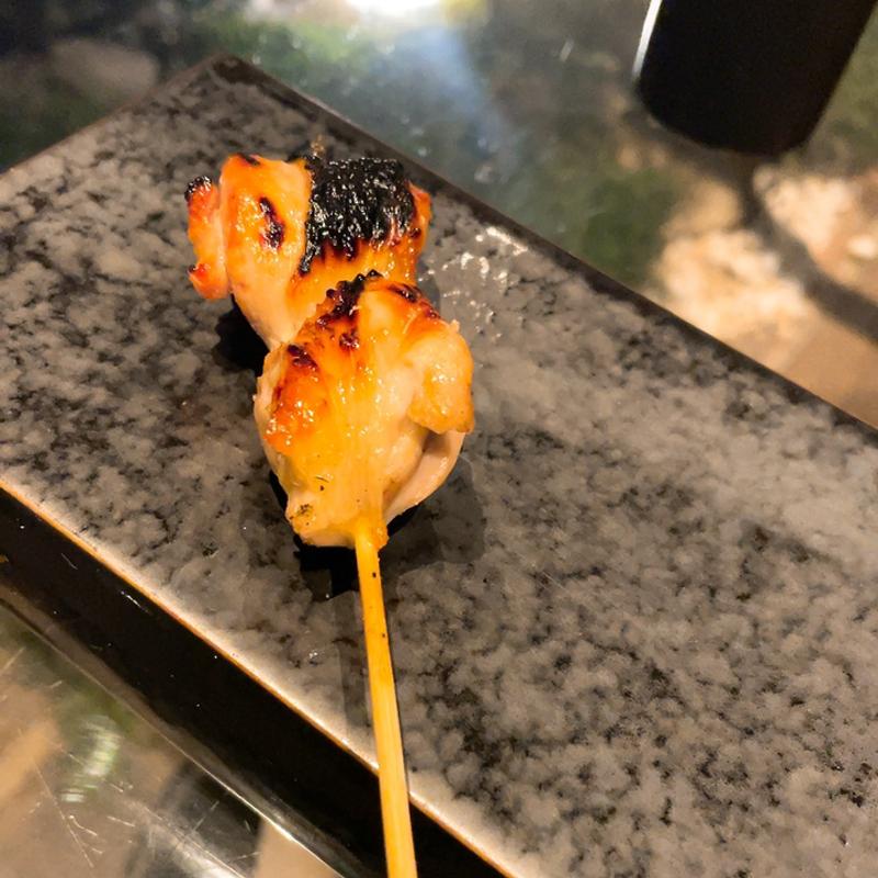 地鶏炭焼き(ヤキトリ、ワイン、日本酒、Q)