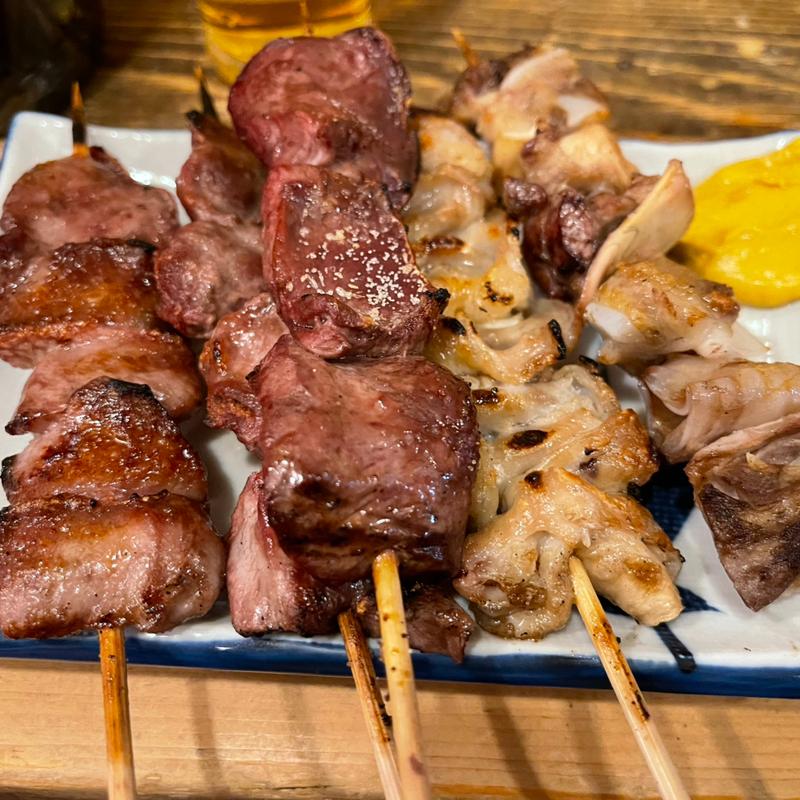 もつ焼盛合せ(山家　本店)