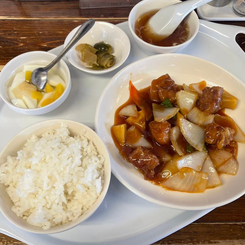 すぶた定食(中国ラーメン 楊)