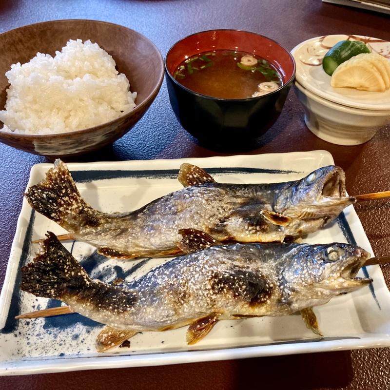 いわな塩焼き定食(船場亭)