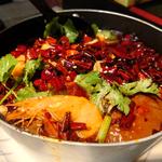 血豆腐とモツの辛子煮込み(太陽城 池袋本店)