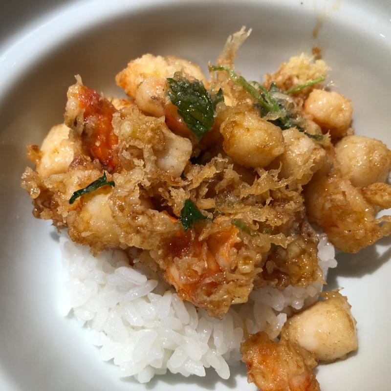 かき揚げ丼(お座敷天婦羅 天政 羽田空港店)