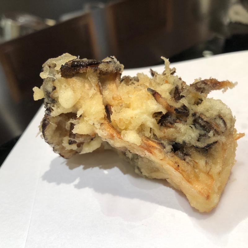 黒舞茸(お座敷天婦羅 天政 羽田空港店)