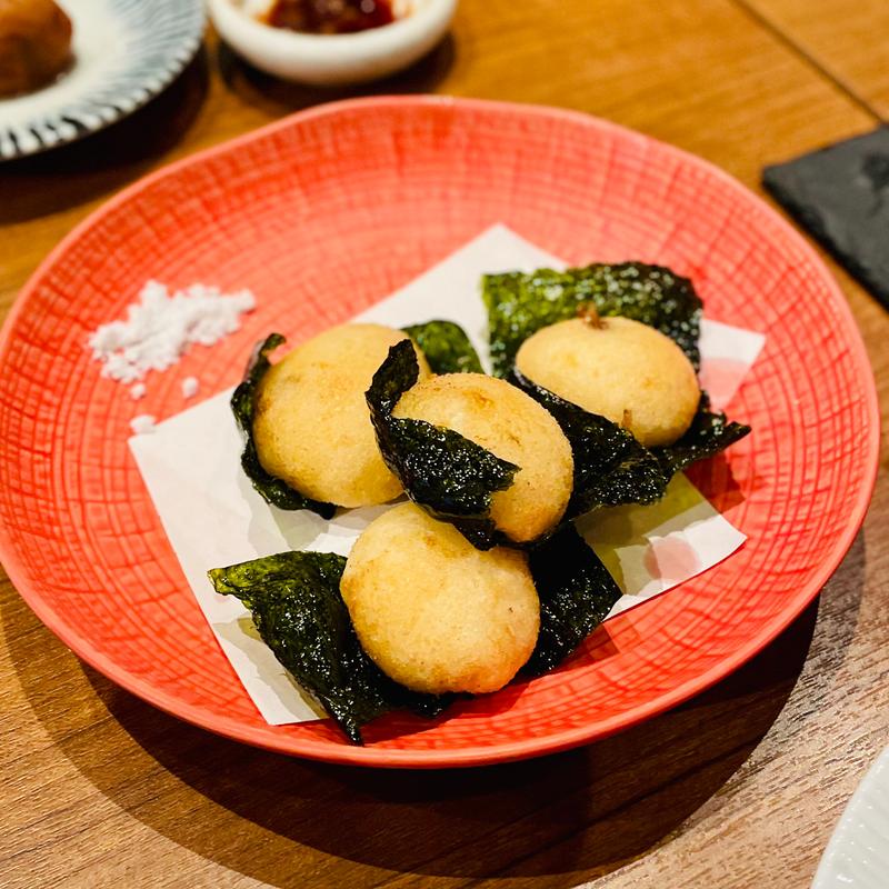  山形県産じねんじょ磯部揚げ(十音(3月オープン))