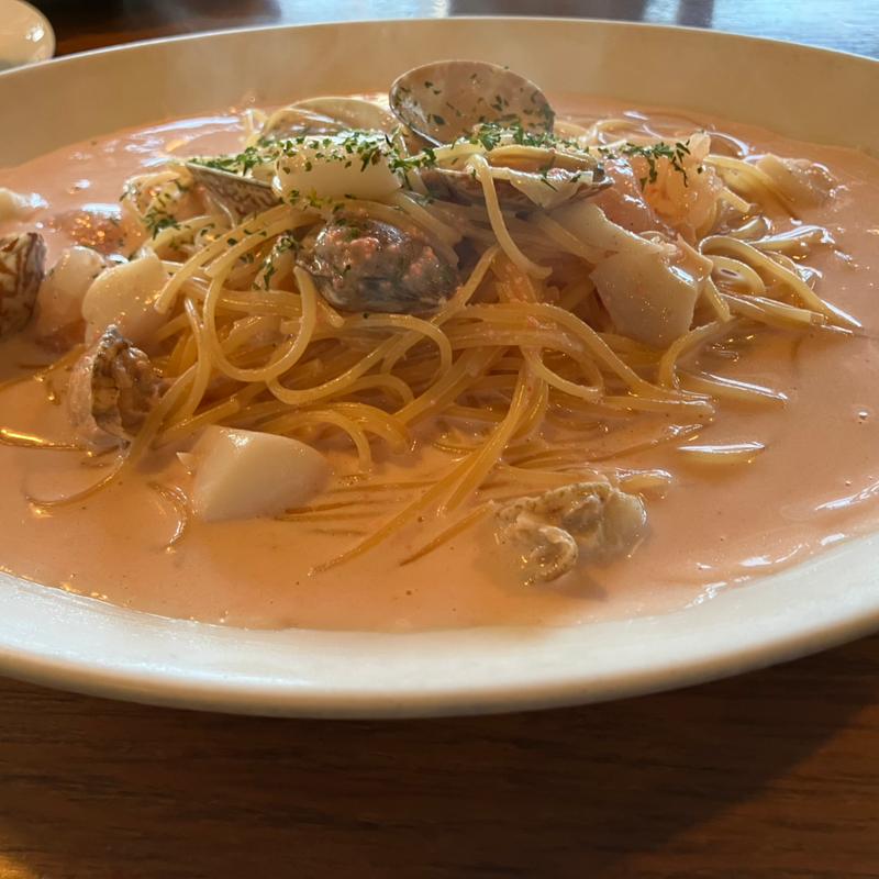 海鮮明太クリームのパスタ(グランシェフ)