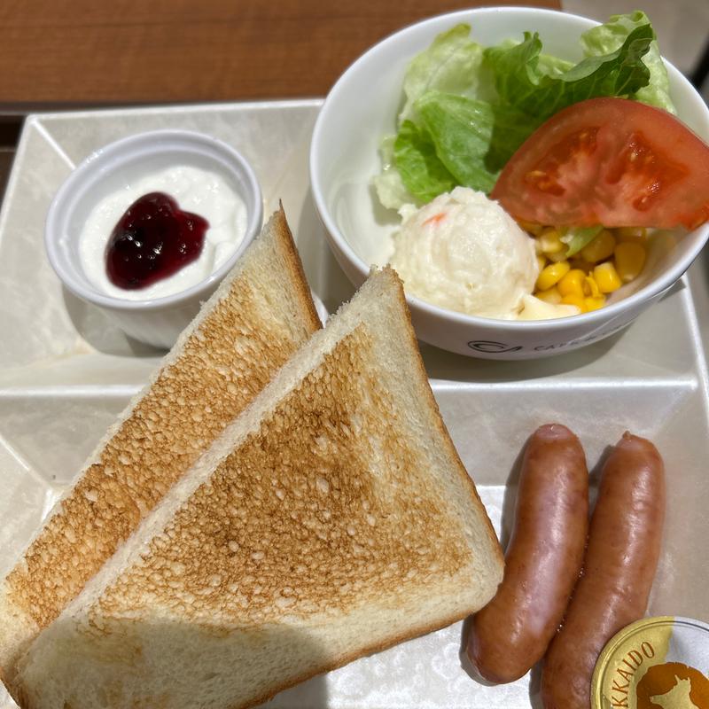 ソーセージモーニング(カフェ・ド・クリエ札幌オーロラタウン店)