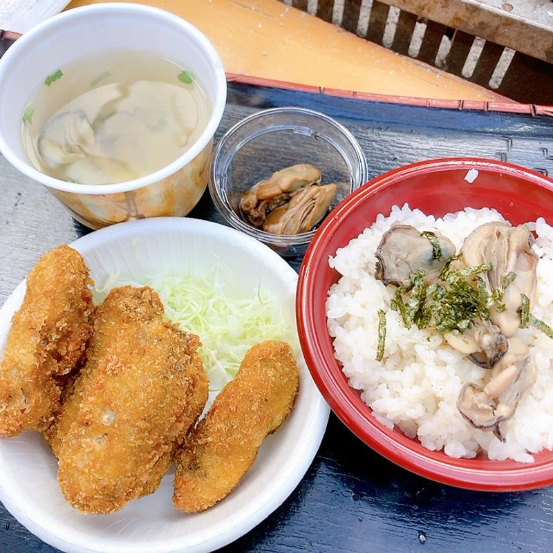 かきフライ定食(かき小屋 島田水産 )