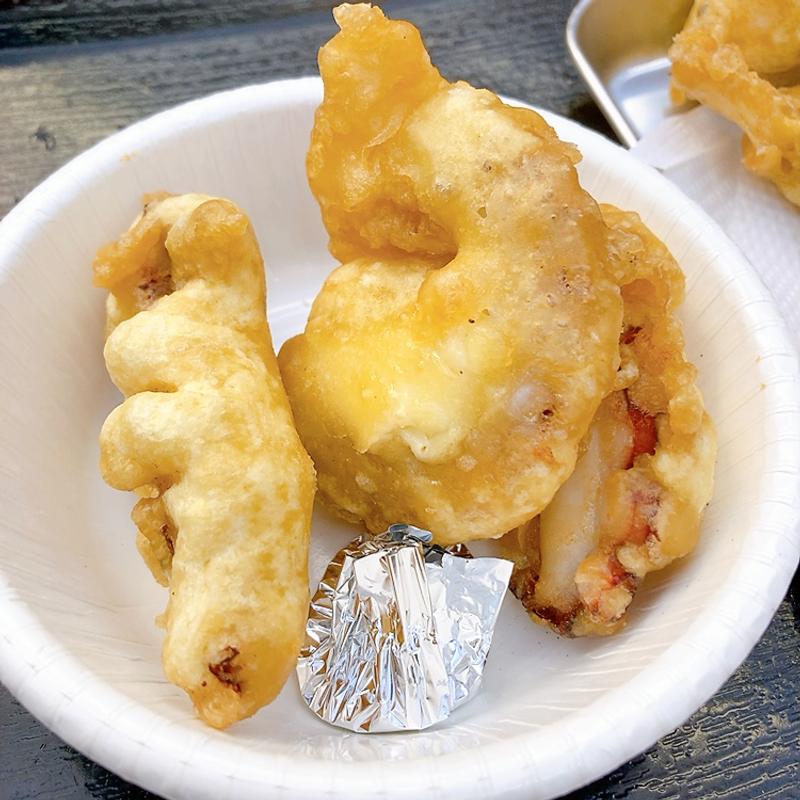 地たこの天ぷら(かき小屋 島田水産 )