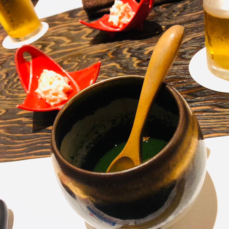 ほうれん草のすり流し(魚炉裏庵 目からうろこ)