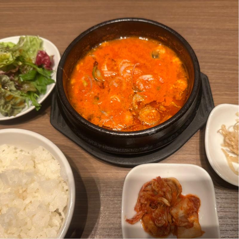 純豆腐チゲ定食(韓国料理KollaBo（コラボ）横浜みなとみらい店)