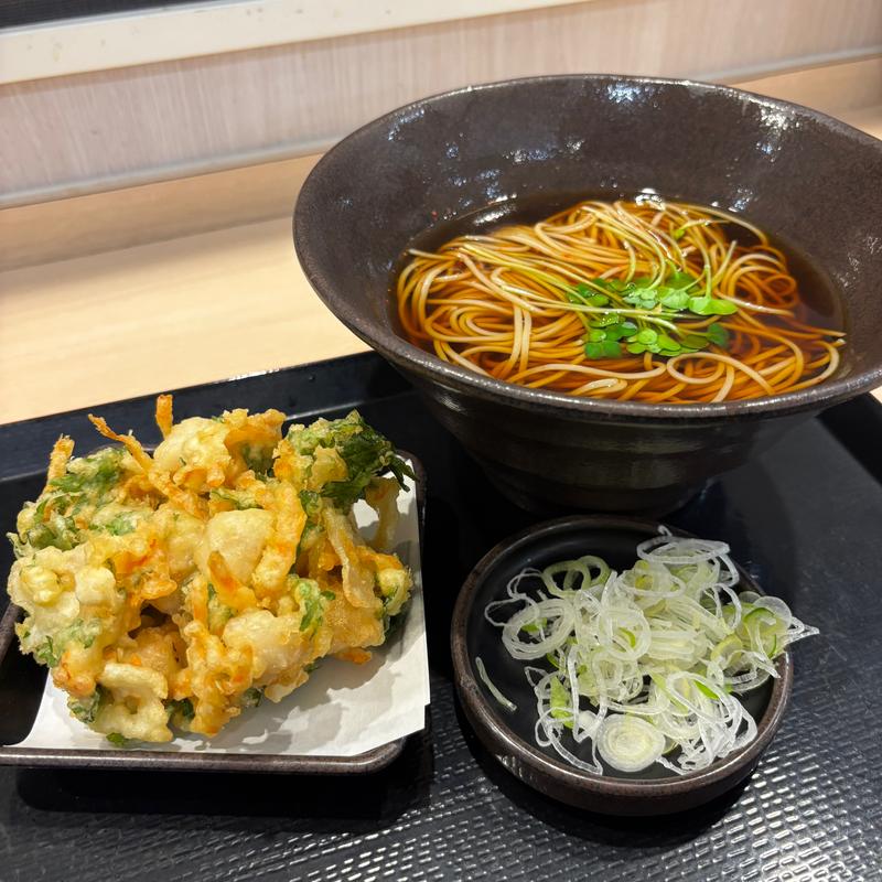 季節のおそば（温）(ゆで太郎 もつ次郎 北本深井店)