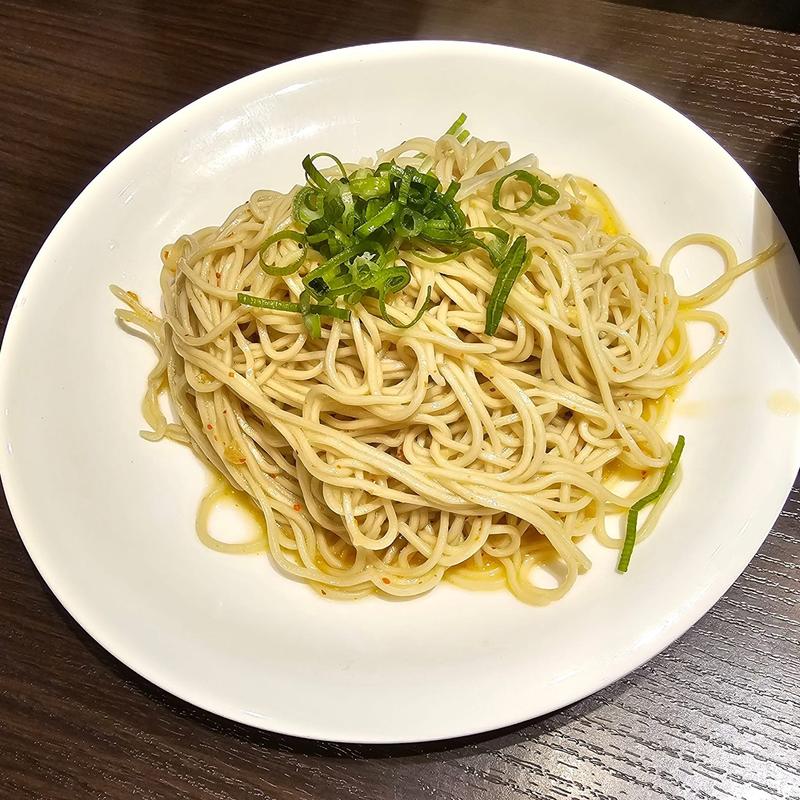 替え玉ペペロンチーノ(鶏の骨)