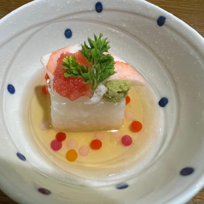 かぶらの葛寄せ(よもぎ)