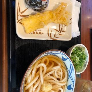 かけうどん　梅おにぎり　いか天(丸亀製麺 足利店 )