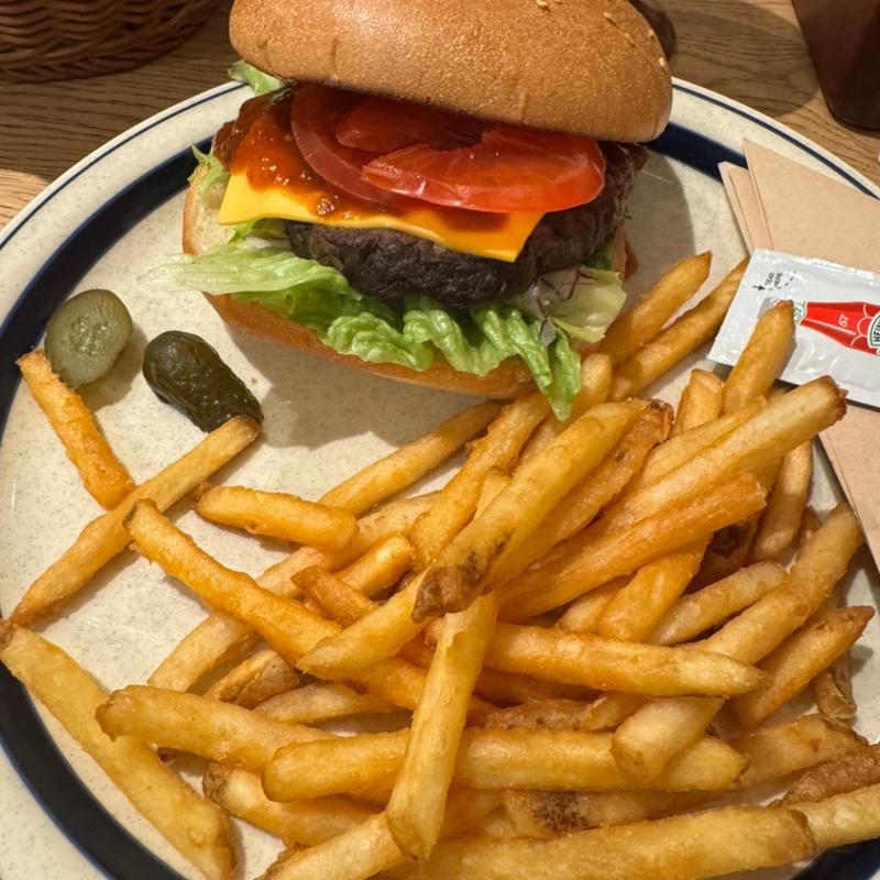 なぎさバーガー　ドリンクセット(さぎさ橋珈琲 逗子店)