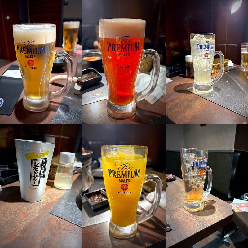 飲み放題(焼肉食べ放題 飲み放題 焼肉ダイニング ちからや 仙台駅前店)