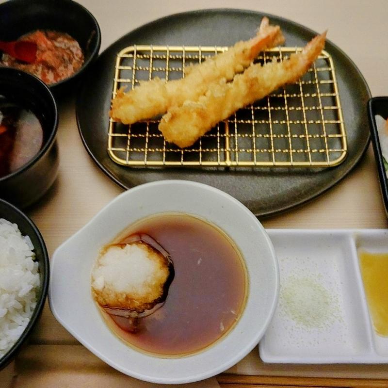 海老天定食(博多天麩羅たかお UMU 麻布台ヒルズ店)