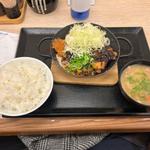 さばとロースの味噌たまカツ定食(かつや 赤羽店)