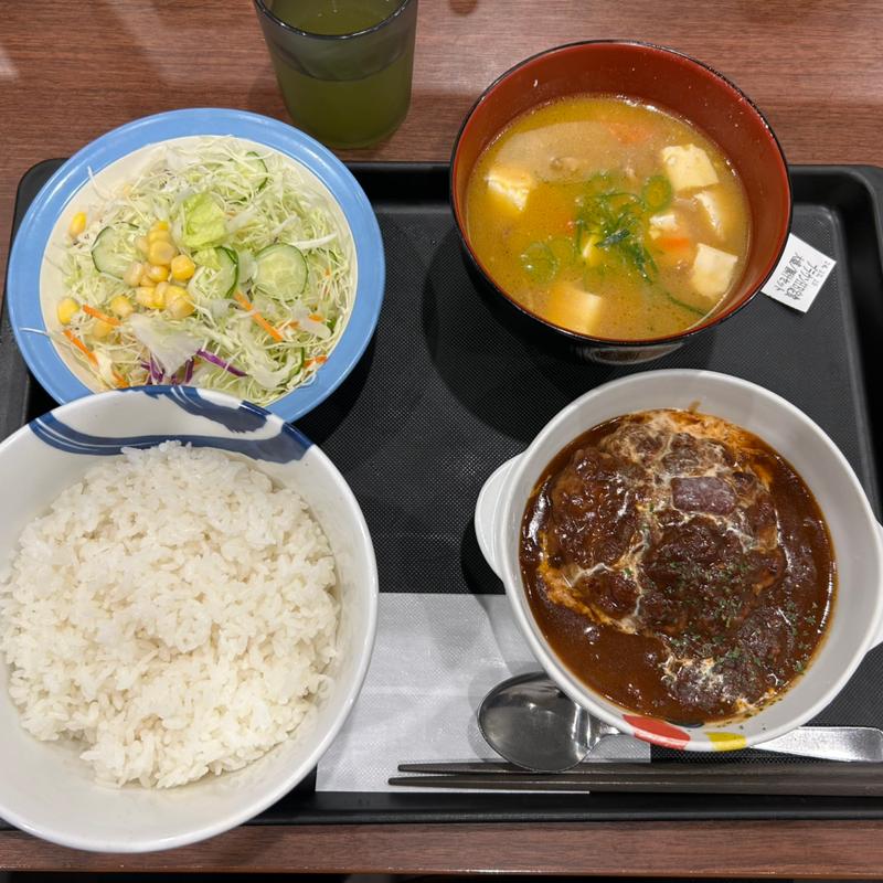 ブラウンソースハンバーグ定食(松屋 川口駅前店 )