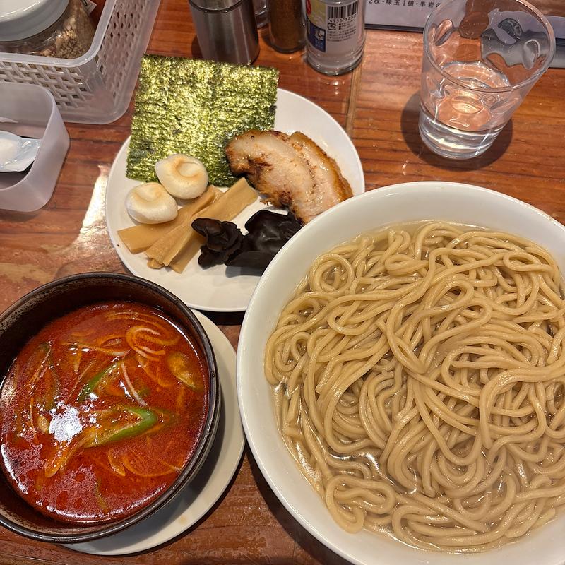 辛つけ麺　あつもり　麺2玉(麺や 来味)