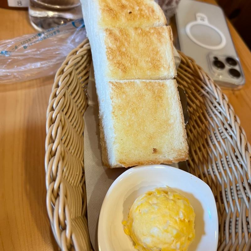 モーニングトースト たまごペースト(コメダ珈琲店 三木平田店)