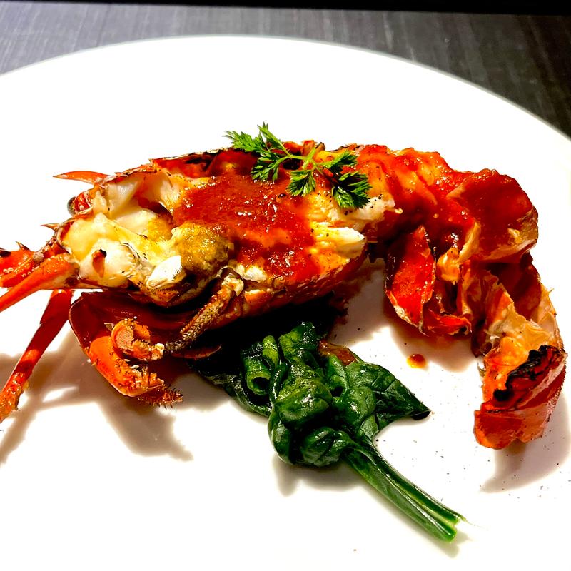 伊勢海老の鉄板焼(鉄板焼 一如)