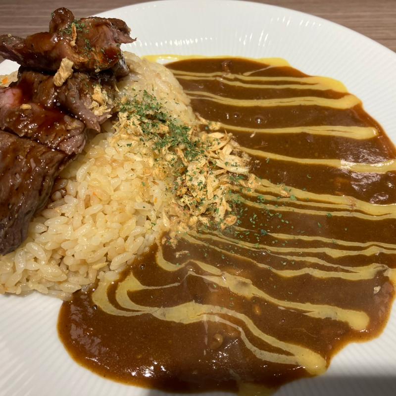 ちょい肉カレーガリバタ(ステーキライスとカレーの店 センタービーフ 秋葉原店)