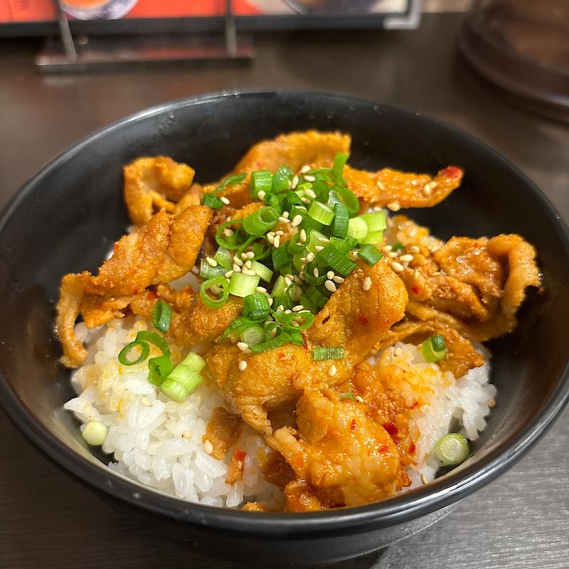 豚バラ丼セット(めん丸 上尾上店)