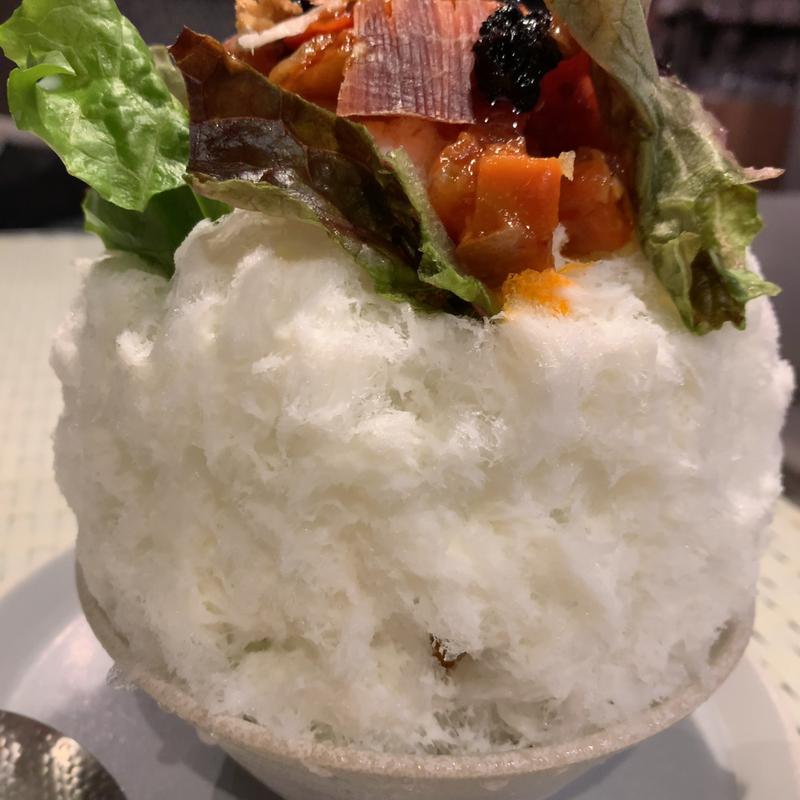 ラタトゥユと生ハム(フレンチかき氷専門店「グラスラパン」)