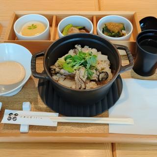 牡蠣ごはん（デザート/ドリンク付）(小倉山荘ファーム ダイニングカフェ)