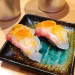 黄金に輝く真鯛のカラスミまぶし(鮨・酒・肴 杉玉 大船)