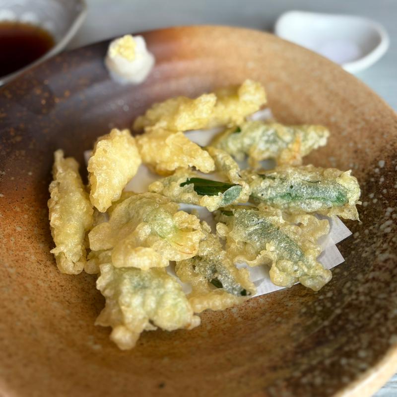 下仁田葱天ぷら(正徳寺温泉 初花 （しょうとくじおんせん はつはな）)