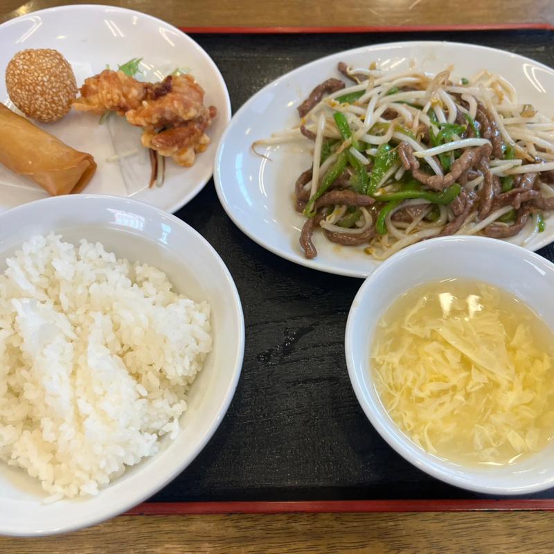 おすすめランチセット（青椒肉絲）(中華料理 唐韻 （トウイン）)