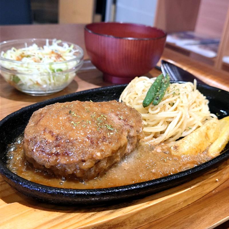 筑穂牛ハンバーグ(筑穂庁舎ふれあいCafe)