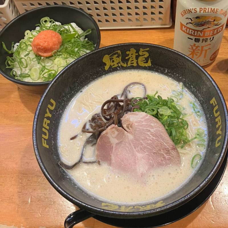 とんこつセット(とんこつラーメン 博多風龍 秋葉原2号店)