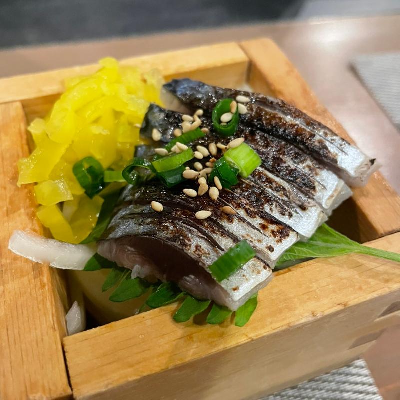 炙りシメサバ(まっち 牛タン)