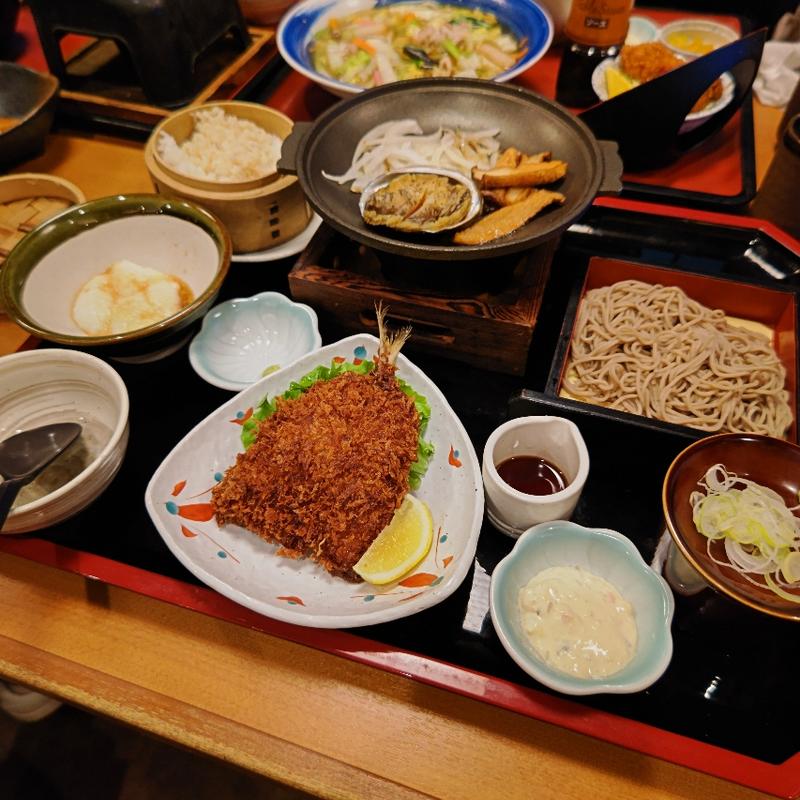 鮑の陶板ステーキ御膳(味の民芸 丸山台店)