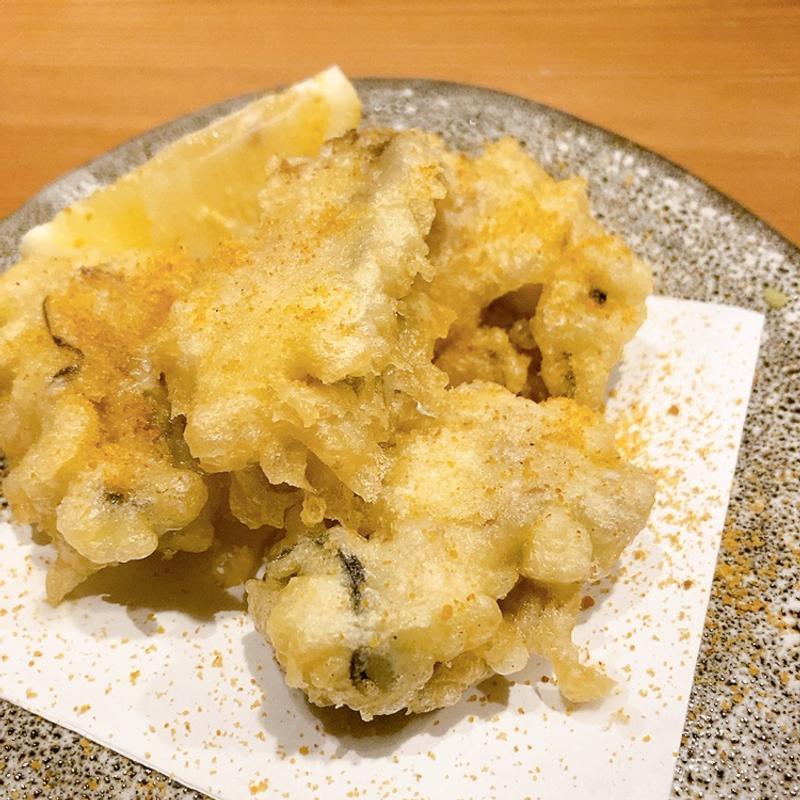 牡蠣の天麩羅(料理や 万ぷく)