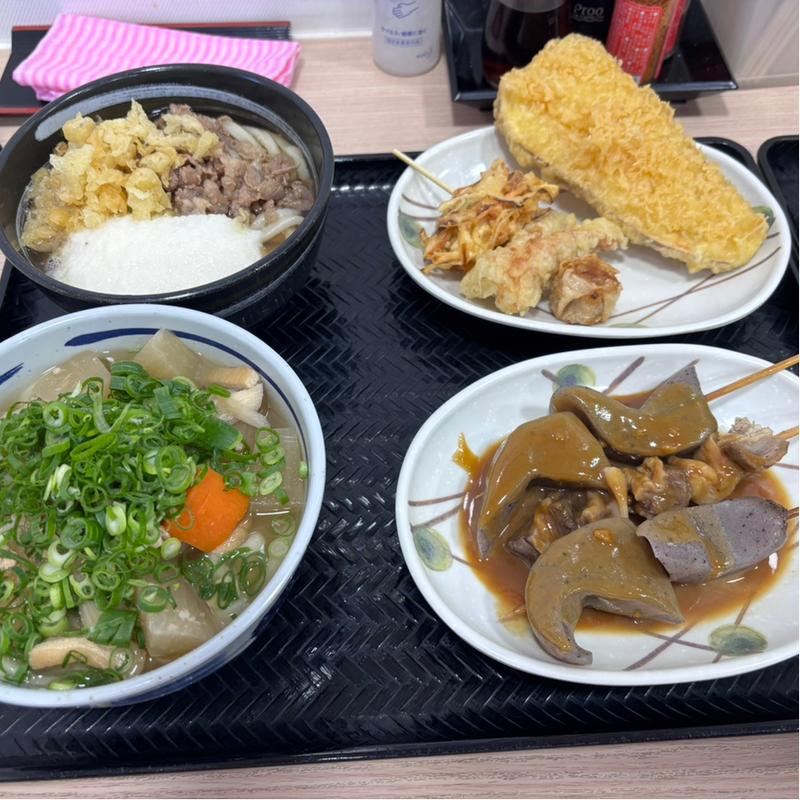 しっぼくうどん、とろろ肉うどん(さぬきうどんの駅 綾川)