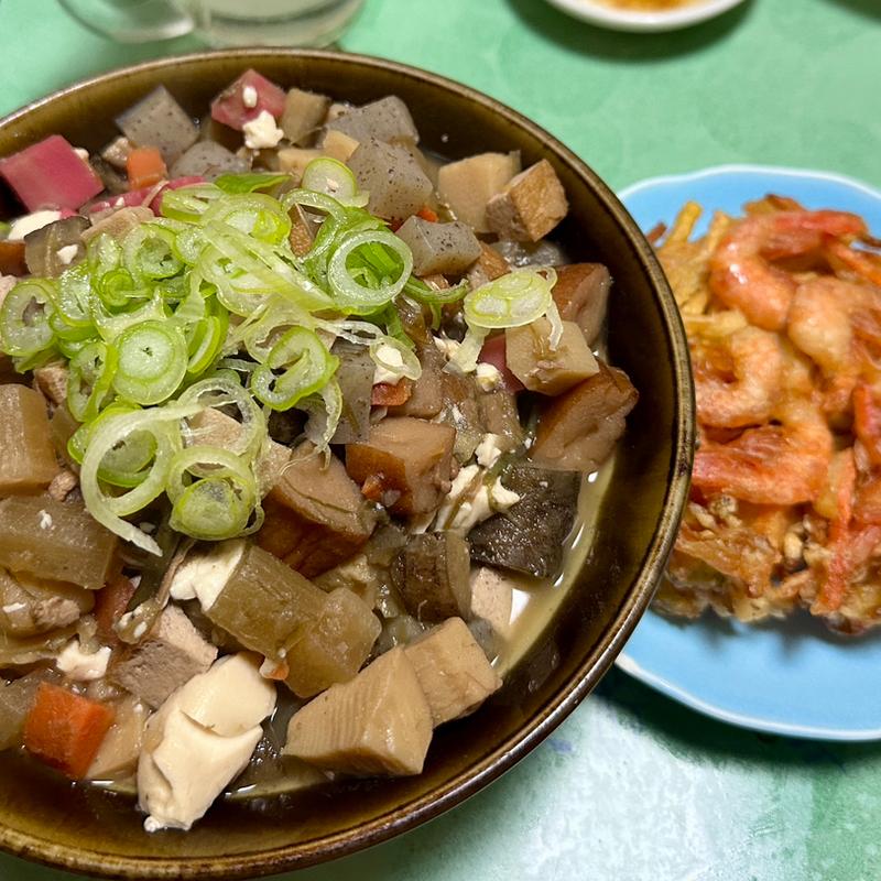 年越しそば(けんちんそば＋甘えびかき揚げ)(ベルクス 東墨田店)