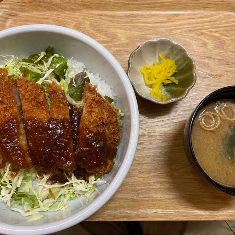 蓼科豚の美味だれ風かつ丼(森カフェ （Cafe）)